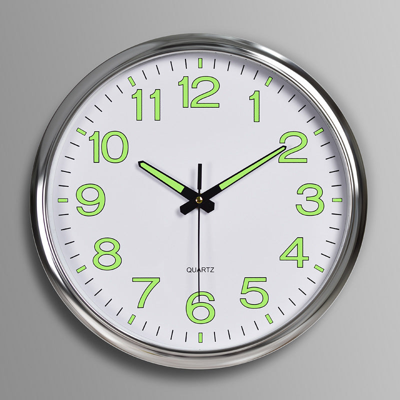 GlowTime - Silent Luminescent Wall Clock 30 cm