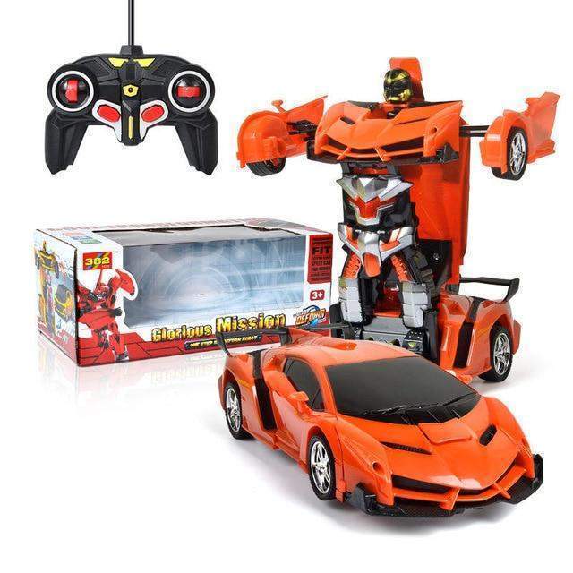 Remote Control Transforming Robot Car Toy