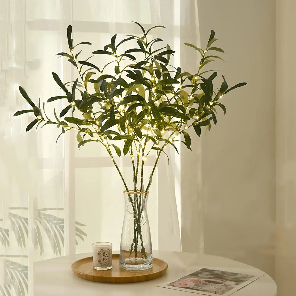 LED-oplyst kunstig gren bordlampe