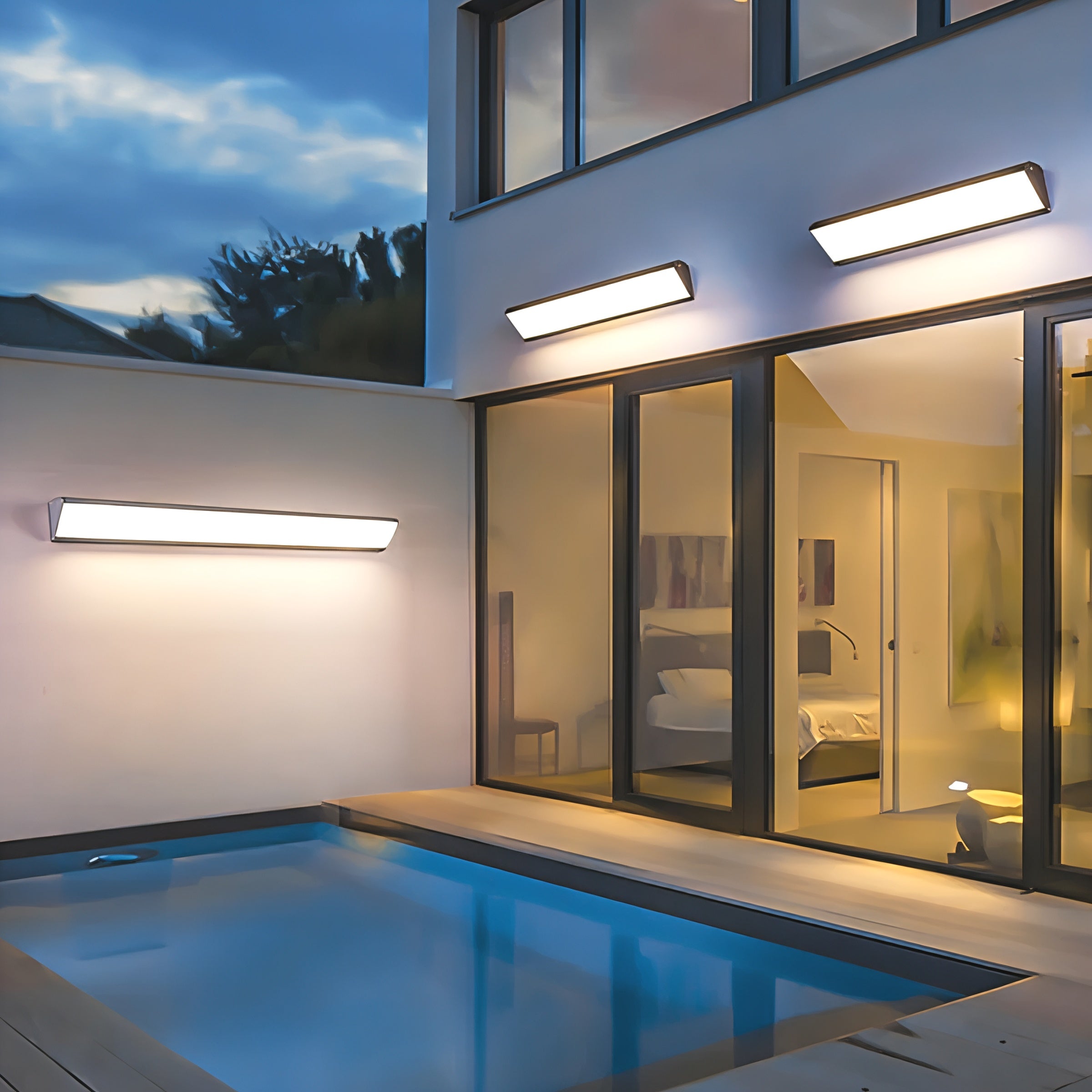 Udendørs LED Væglampe Aluminium Vandtæt