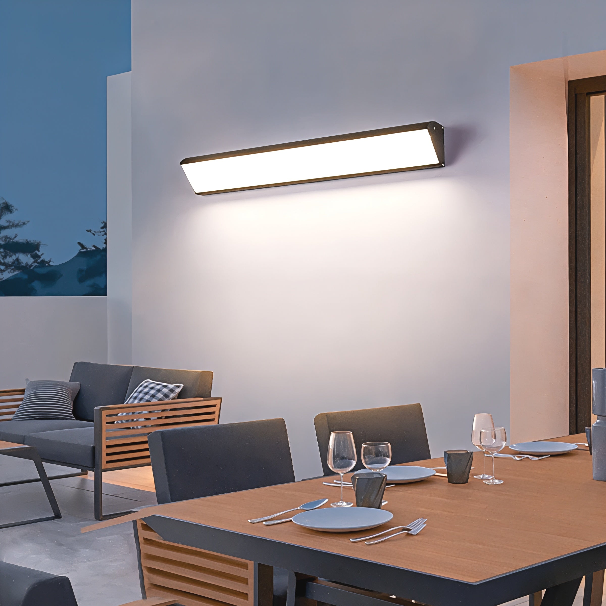Udendørs LED Væglampe Aluminium Vandtæt