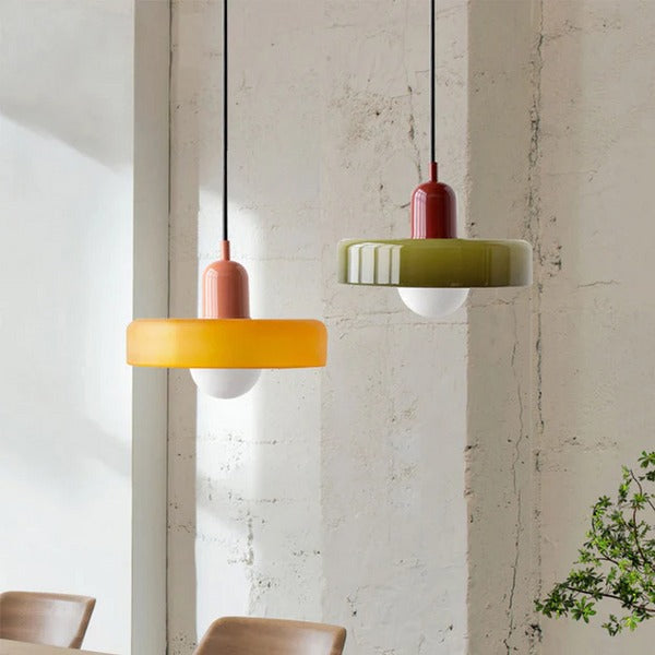 GeoGlow - Modern Colorful Glass Pendant Light