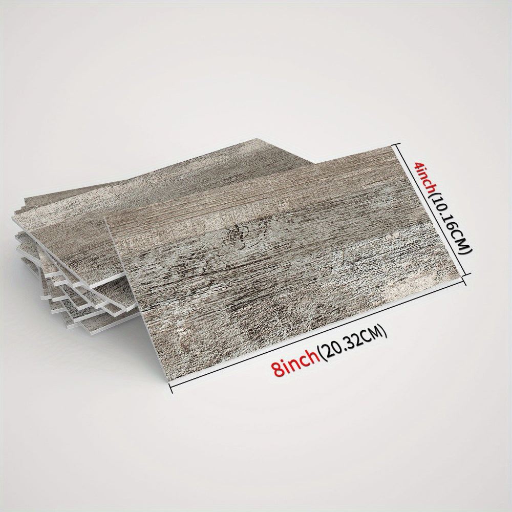 Abziehbare und klebende Wandpaneele rustikale Holzstruktur wasserdichte Dekoration