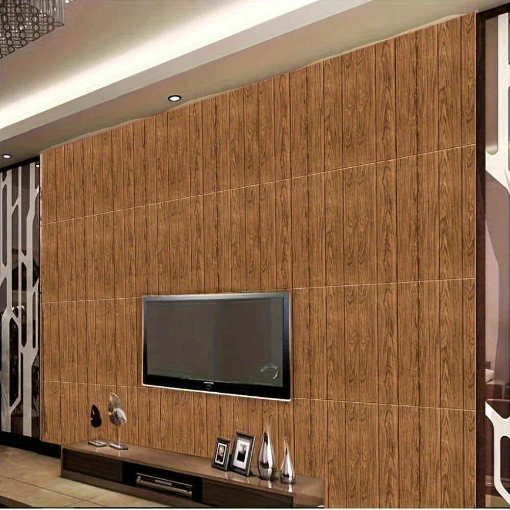 Abzieh- und Klebe-Wandpaneele Rustikales Holz Wasserdichtes Dekor