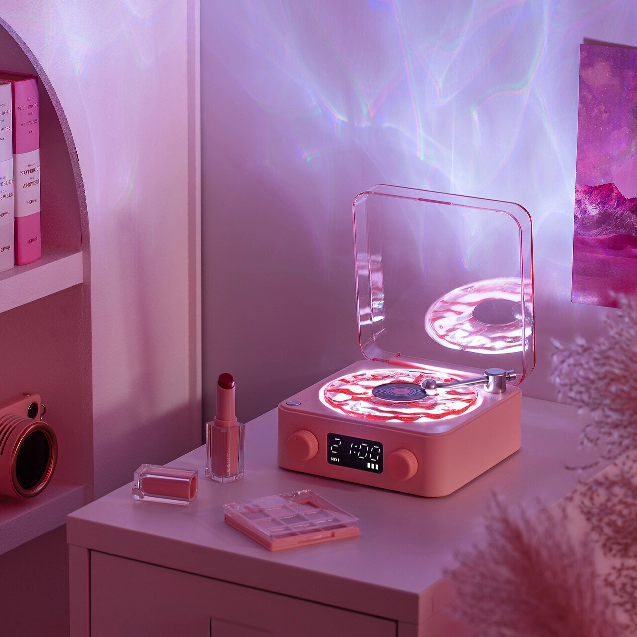 LED bordlampe retro vinyl stemningslys