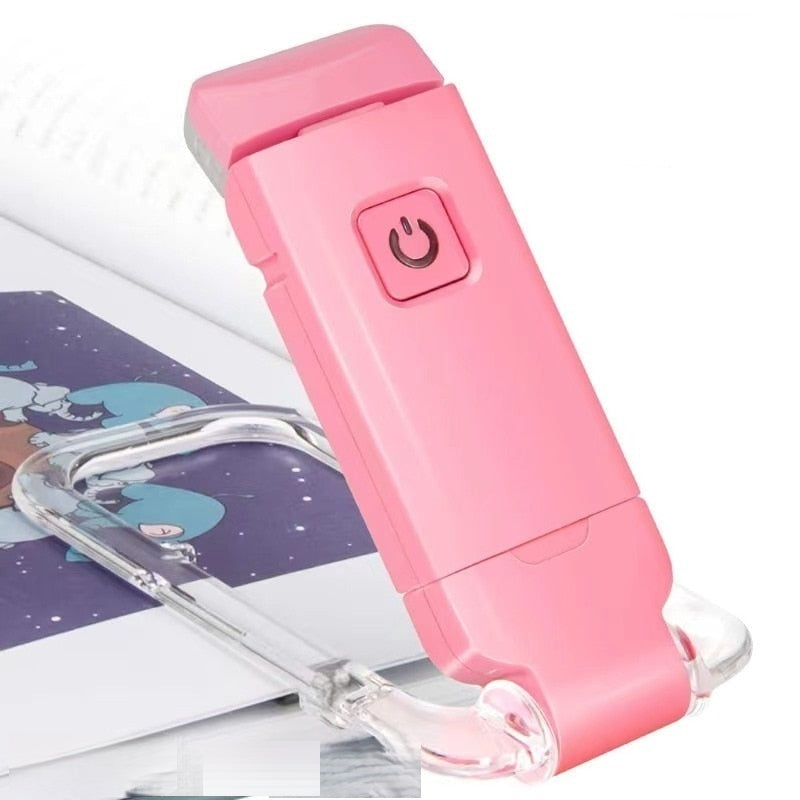 LED genopladeligt clip-on læselampe