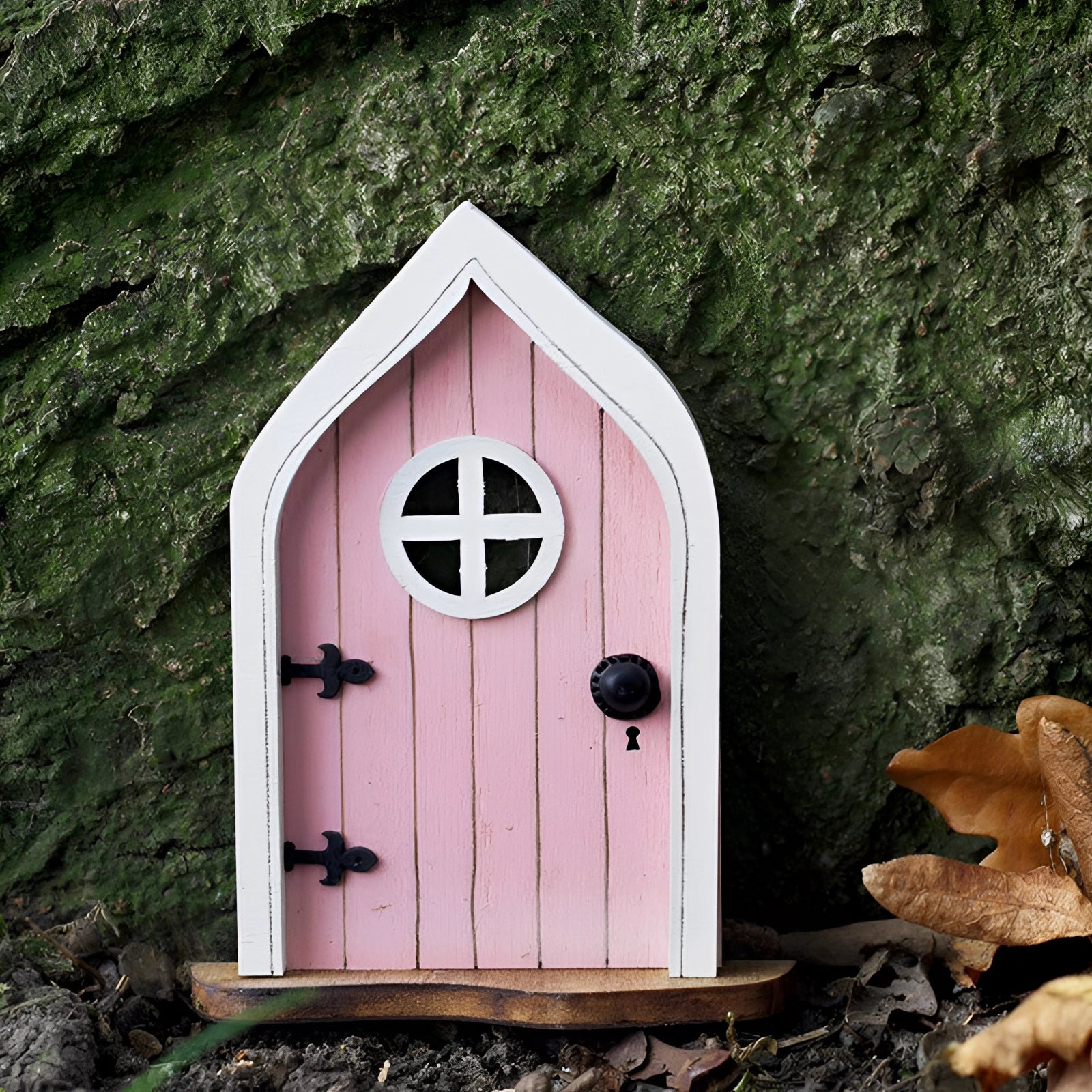 Havepynt miniature træfe dør