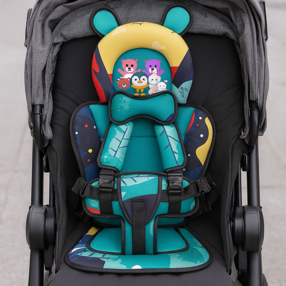 Přenosné dětské cestovní sedadlo s bezpečnostním páskem, lehké skládací bezpečnostní křeslo