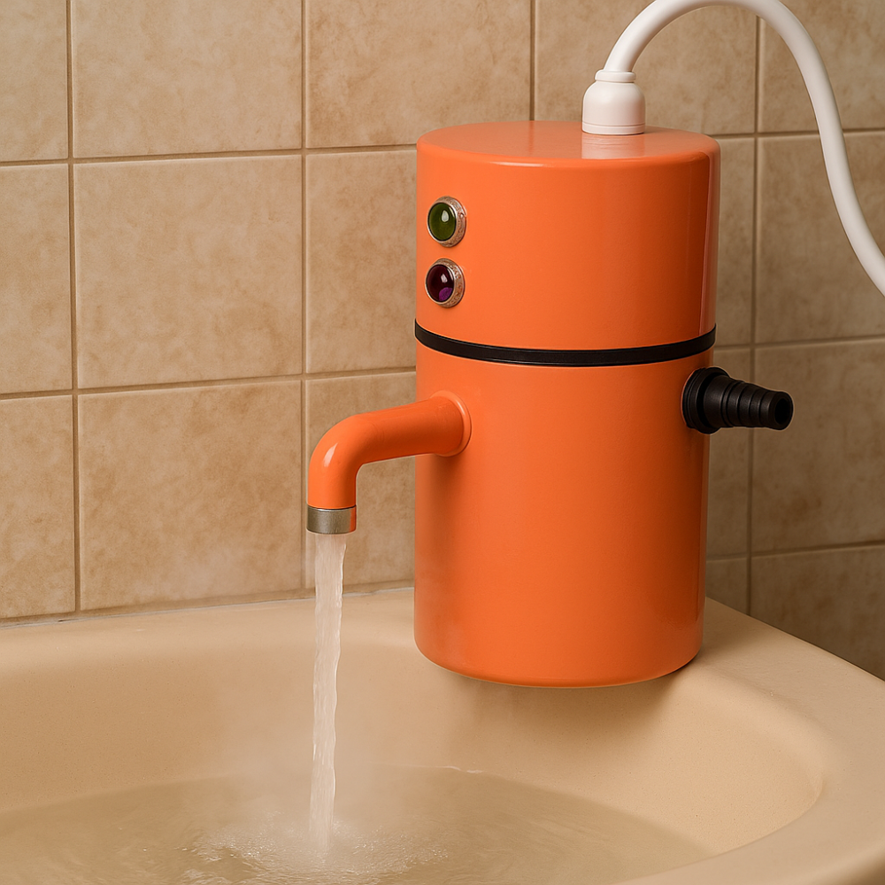 Přenosný okamžitý ohřívač vody do koupelny a kuchyňského dřezu