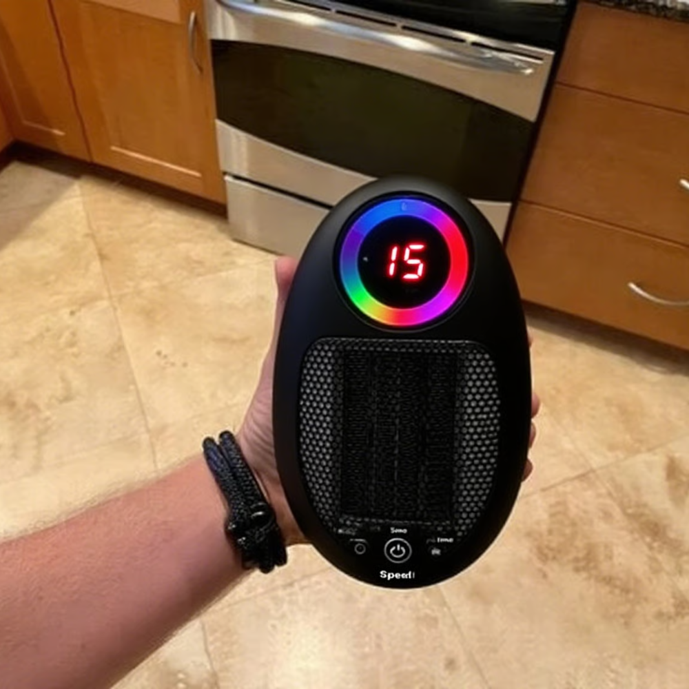 Přenosný elektrický přímotop energeticky úsporný s termostatickou regulací