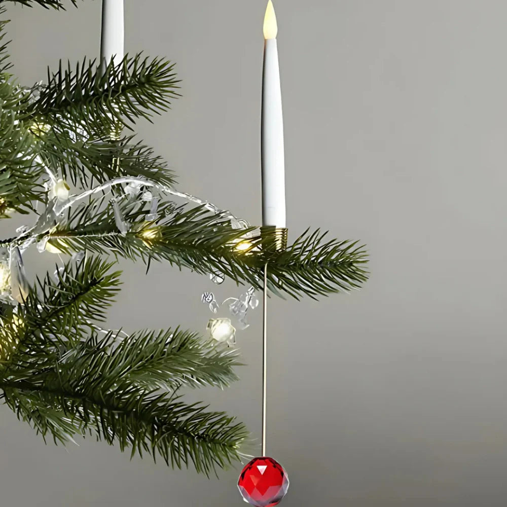Juletræslys LED flammet lys sæt