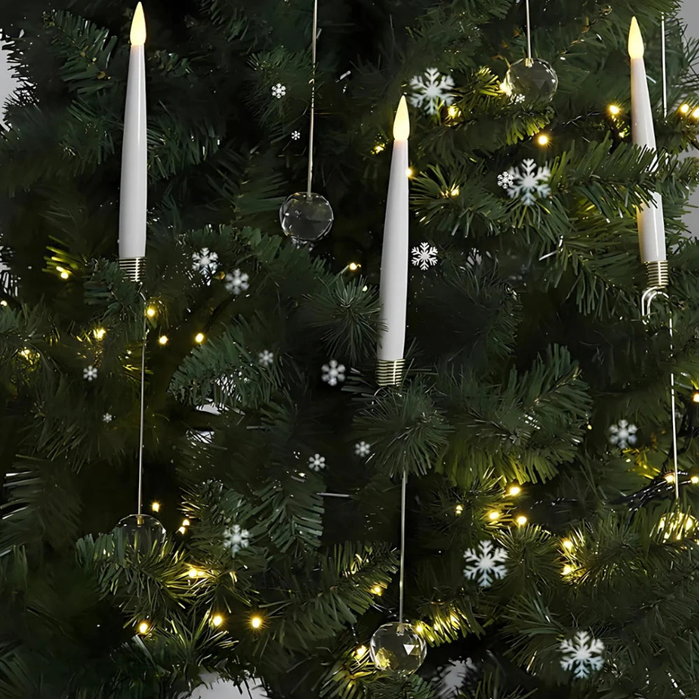 Juletræslys LED flammet lys sæt