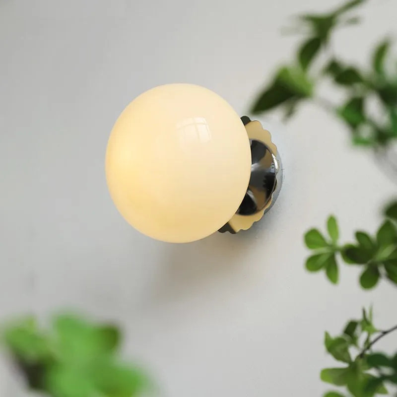 Luminous Sphere | Contemporary LED Wall Light for Stylish Living Room & Bedroom Ambience