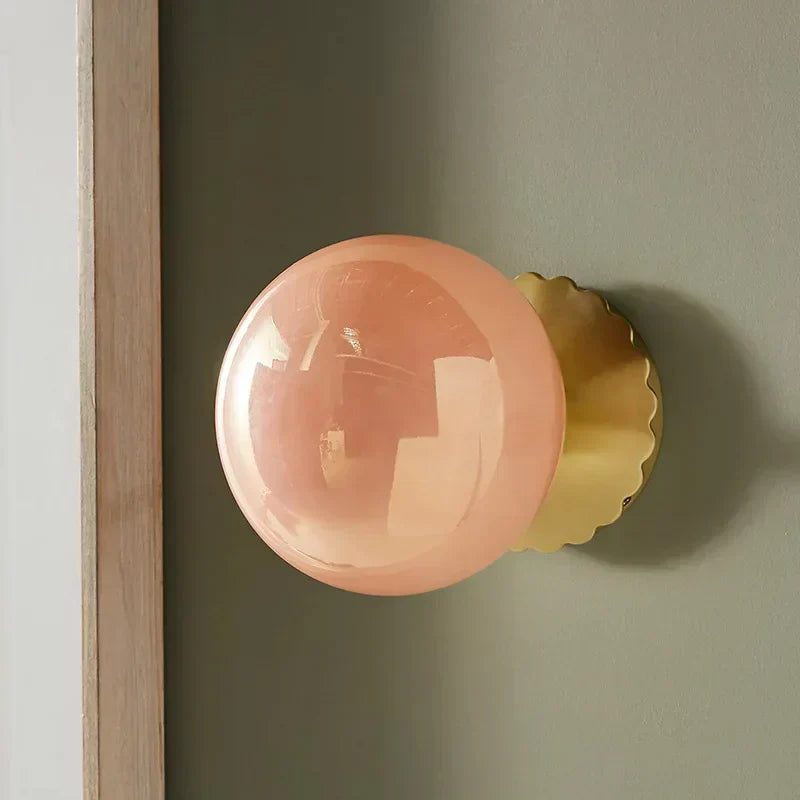 Luminous Sphere | Contemporary LED Wall Light for Stylish Living Room & Bedroom Ambience