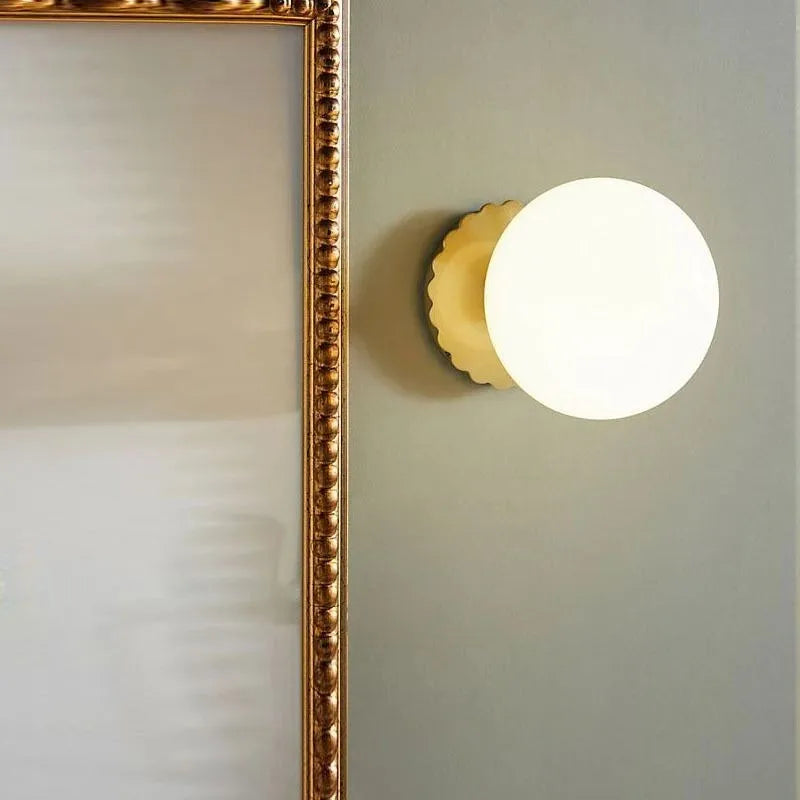 Luminous Sphere | Contemporary LED Wall Light for Stylish Living Room & Bedroom Ambience