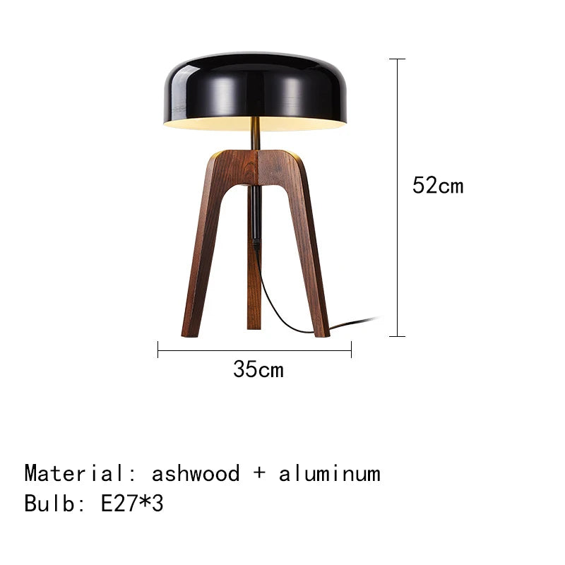 RadiantWood - Classic Wooden Floor Lamp with E27 Bulb for Art Deco Spaces