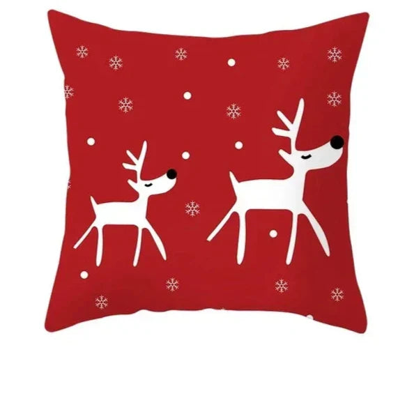 CozyNest Cushion Covers Set – Stylish Christmas Decoration for Sofa and Living Room, Festive Cotton Covers 45x45 cm