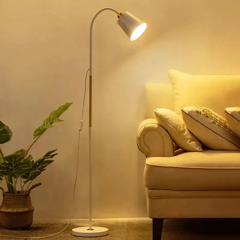 EleganceBeam - Modern Adjustable LED Floor Lamp for Living Spaces