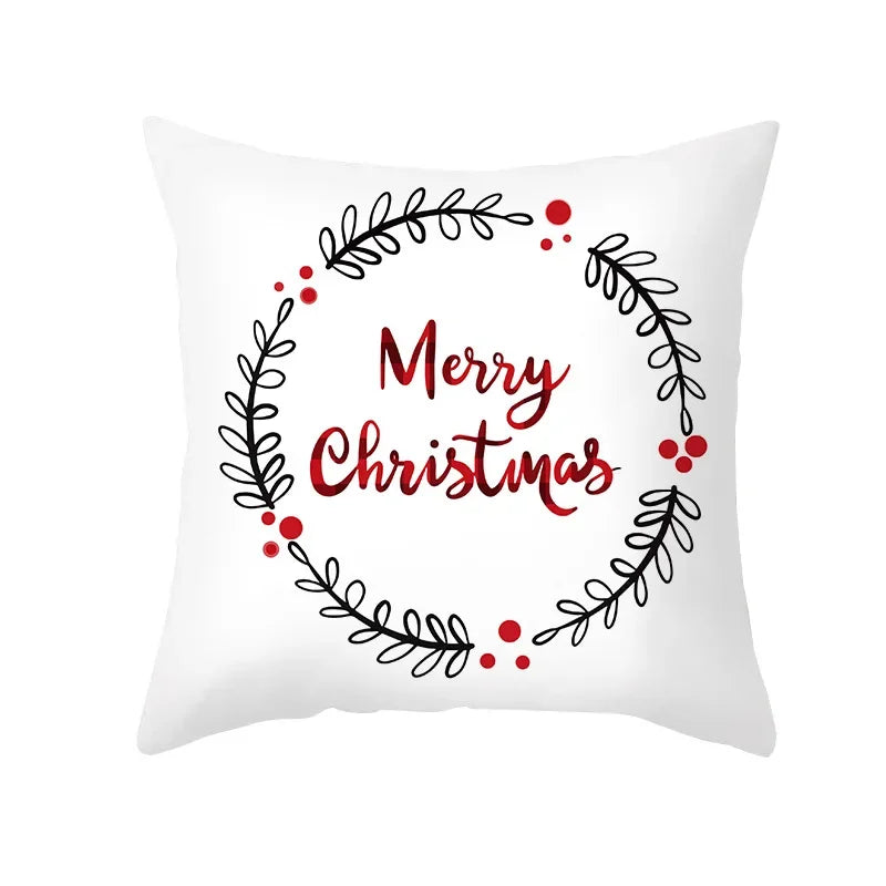 CozyNest Cushion Covers Set – Stylish Christmas Decoration for Sofa and Living Room, Festive Cotton Covers 45x45 cm