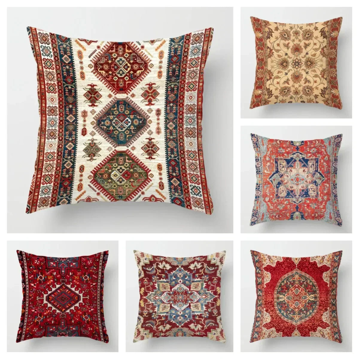 Boho Bliss Cushion Cover – Stylish Moroccan-Inspired Decor for Living Room and Office, High-Quality Design for Sofa and Seating Area