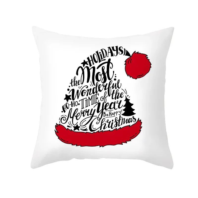 CozyNest Cushion Covers Set – Stylish Christmas Decoration for Sofa and Living Room, Festive Cotton Covers 45x45 cm