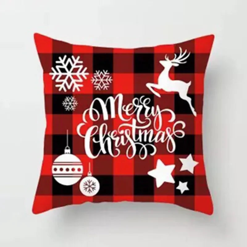 CozyNest Cushion Covers Set – Stylish Christmas Decoration for Sofa and Living Room, Festive Cotton Covers 45x45 cm