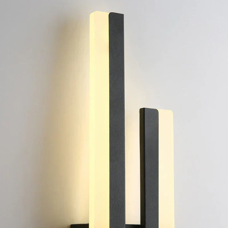 Lampada da parete moderna nera LED lampada da interno