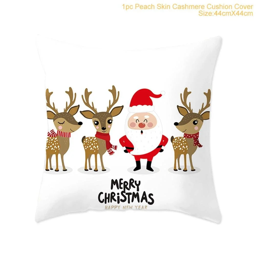 CozyNest Cushion Covers Set – Stylish Christmas Decoration for Sofa and Living Room, Festive Cotton Covers 45x45 cm