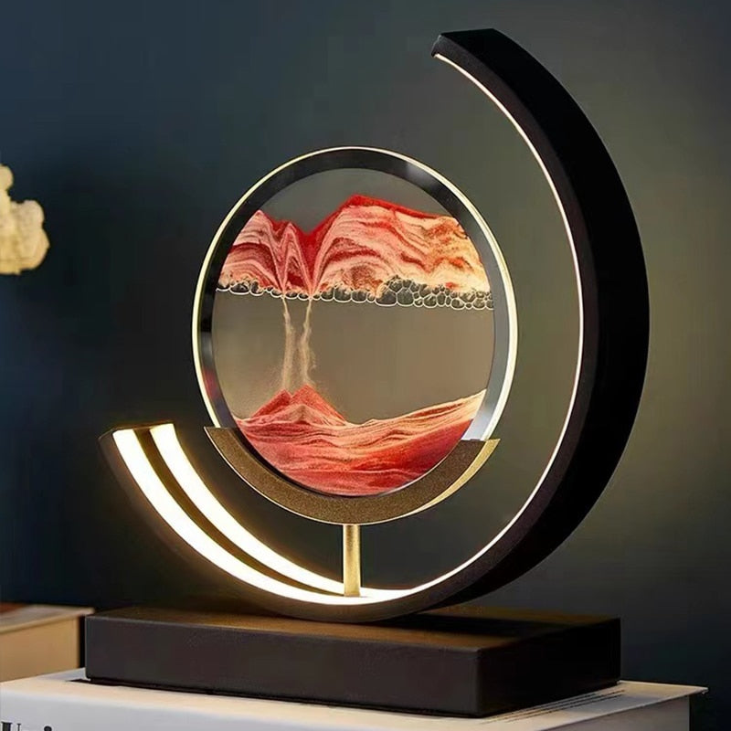 Bordlampe Moderne LED Sandkunstlys