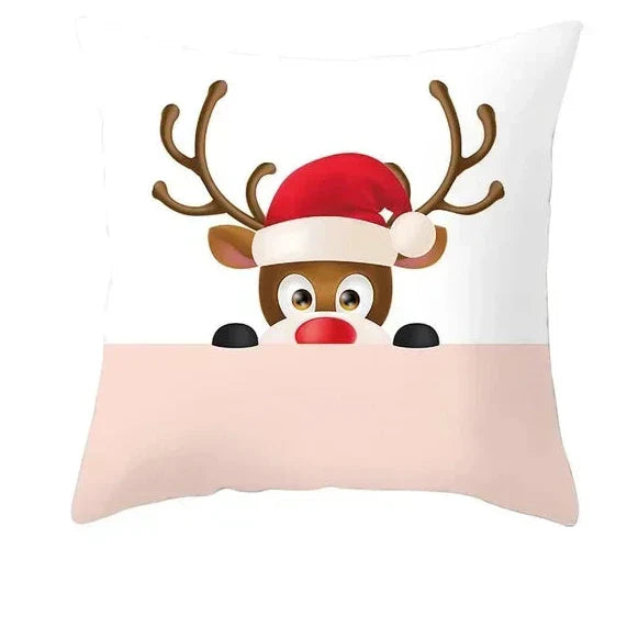 CozyNest Cushion Covers Set – Stylish Christmas Decoration for Sofa and Living Room, Festive Cotton Covers 45x45 cm