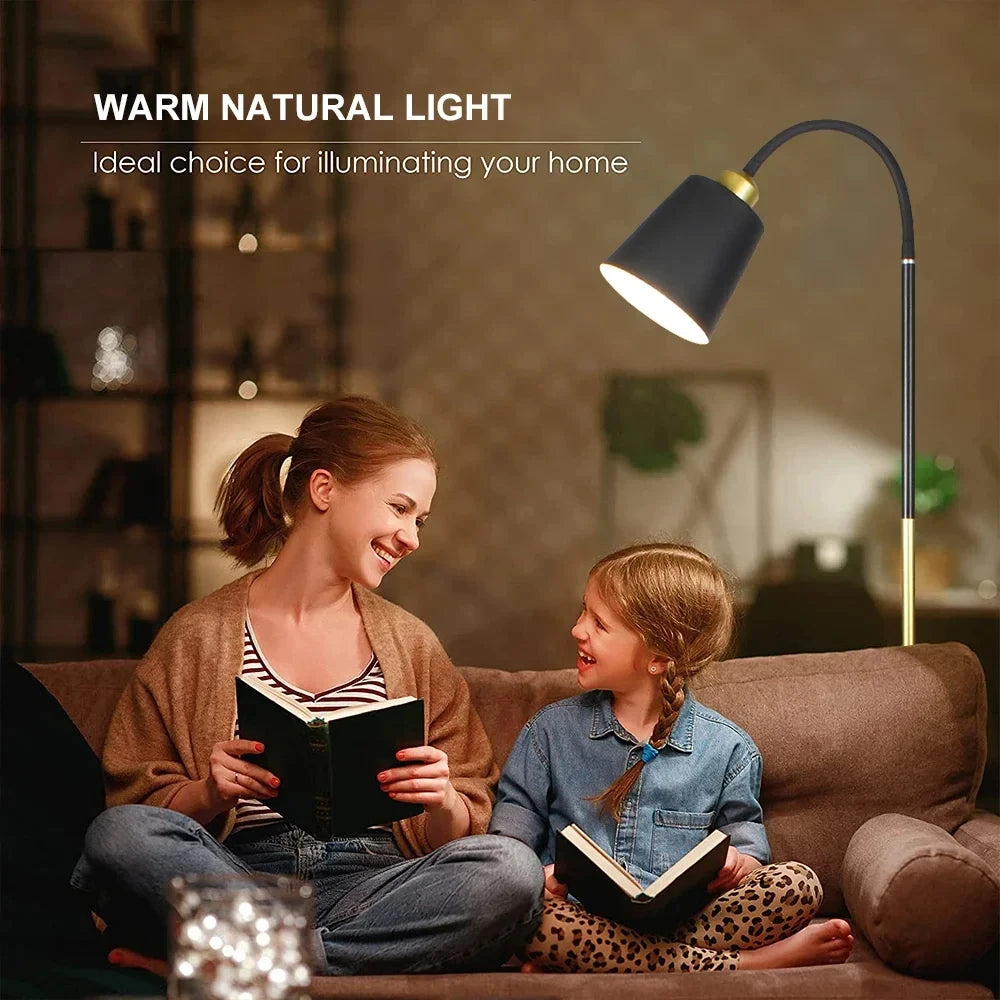 EleganceBeam - Modern Adjustable LED Floor Lamp for Living Spaces