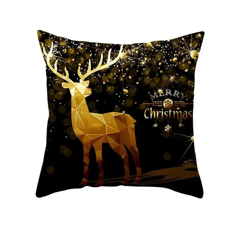 CozyNest Cushion Covers Set – Stylish Christmas Decoration for Sofa and Living Room, Festive Cotton Covers 45x45 cm