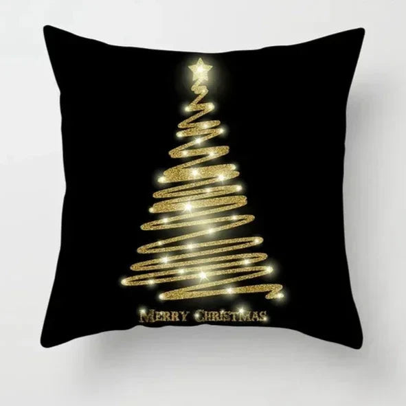 CozyNest Cushion Covers Set – Stylish Christmas Decoration for Sofa and Living Room, Festive Cotton Covers 45x45 cm