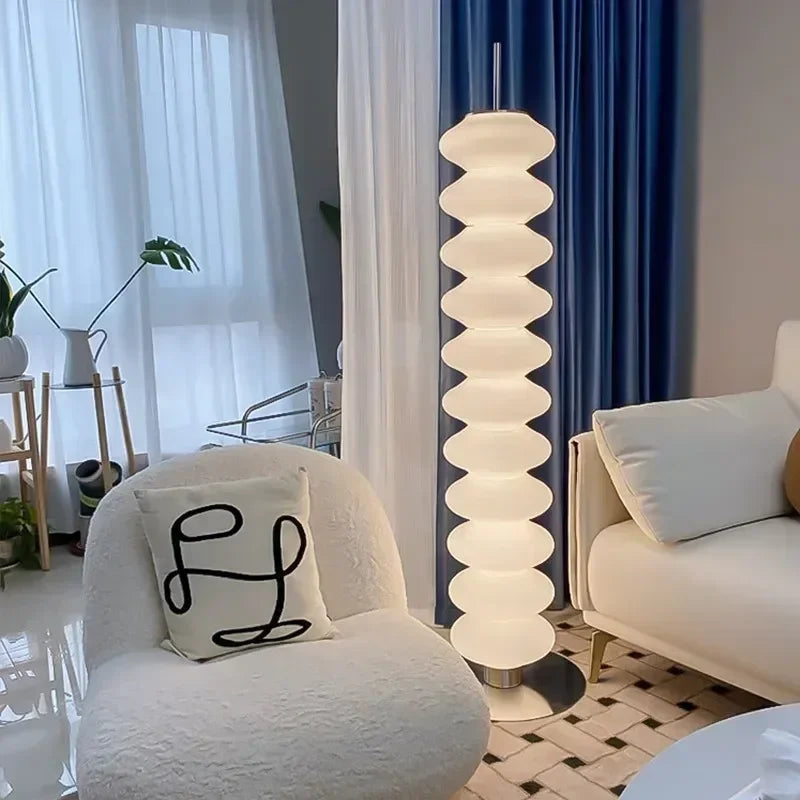 NordicGlow - Modern Scandinavian Gourd LED Floor Lamp