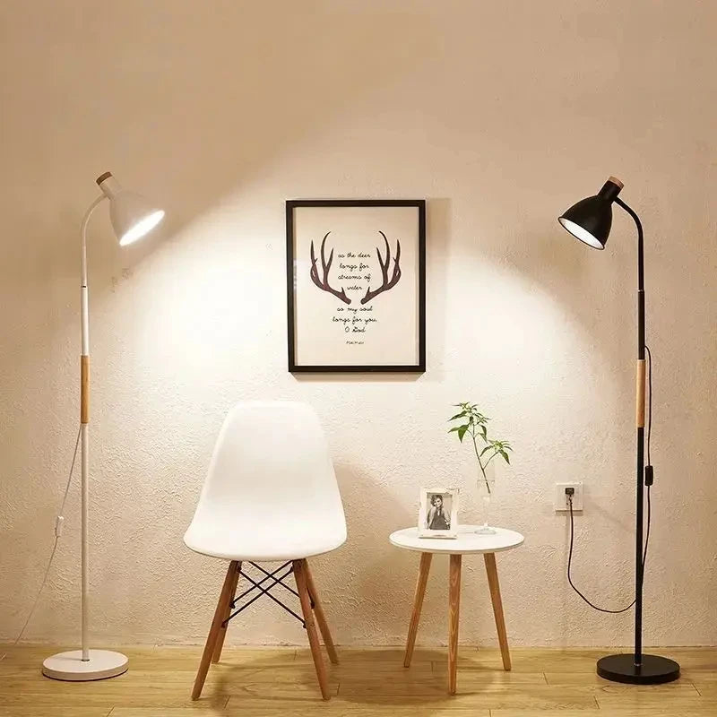 EleganceBeam - Modern Adjustable LED Floor Lamp for Living Spaces