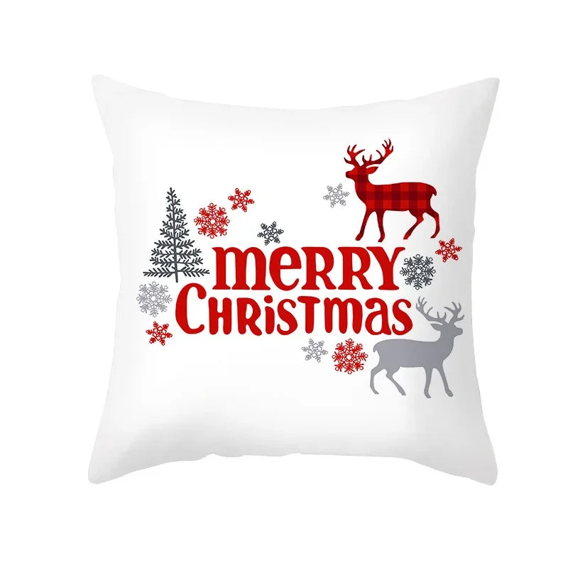 CozyNest Cushion Covers Set – Stylish Christmas Decoration for Sofa and Living Room, Festive Cotton Covers 45x45 cm