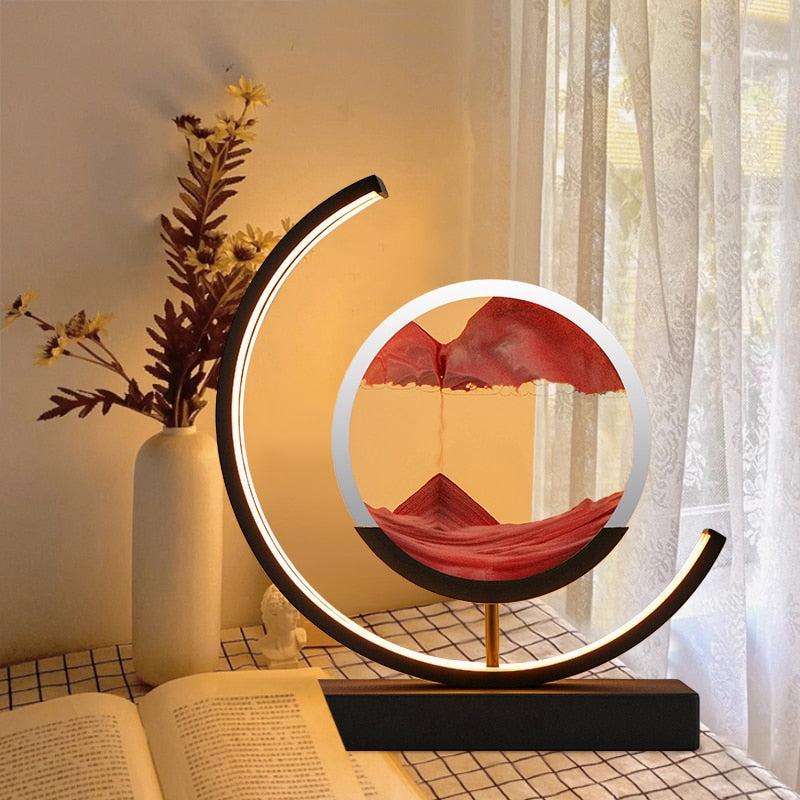 Bordlampe Moderne LED Sandkunstlys