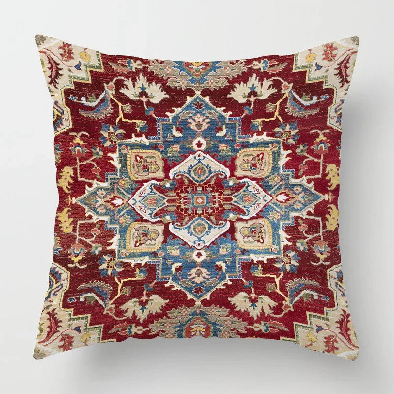 Boho Bliss Cushion Cover – Stylish Moroccan-Inspired Decor for Living Room and Office, High-Quality Design for Sofa and Seating Area