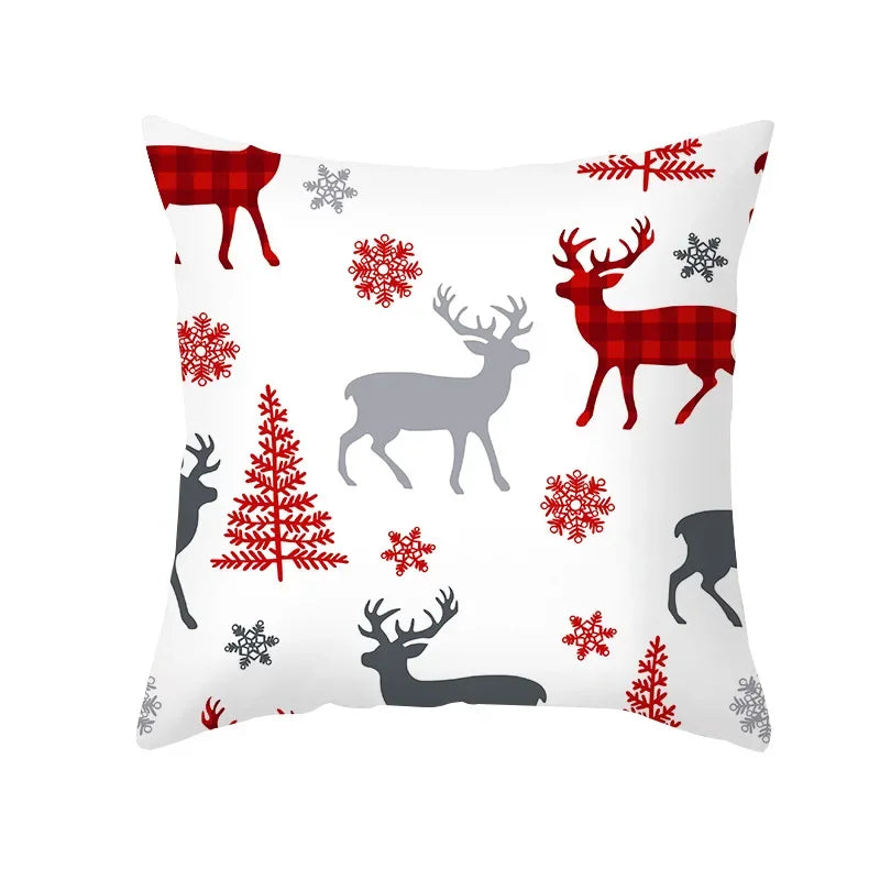 CozyNest Cushion Covers Set – Stylish Christmas Decoration for Sofa and Living Room, Festive Cotton Covers 45x45 cm