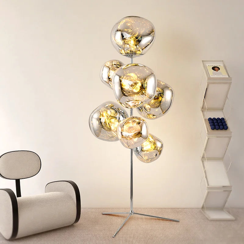 LuxeLava - Designer Floor Lamp for Living Room and Bedroom