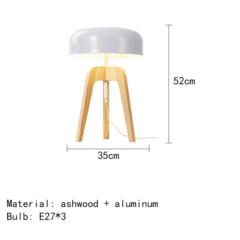 RadiantWood - Classic Wooden Floor Lamp with E27 Bulb for Art Deco Spaces