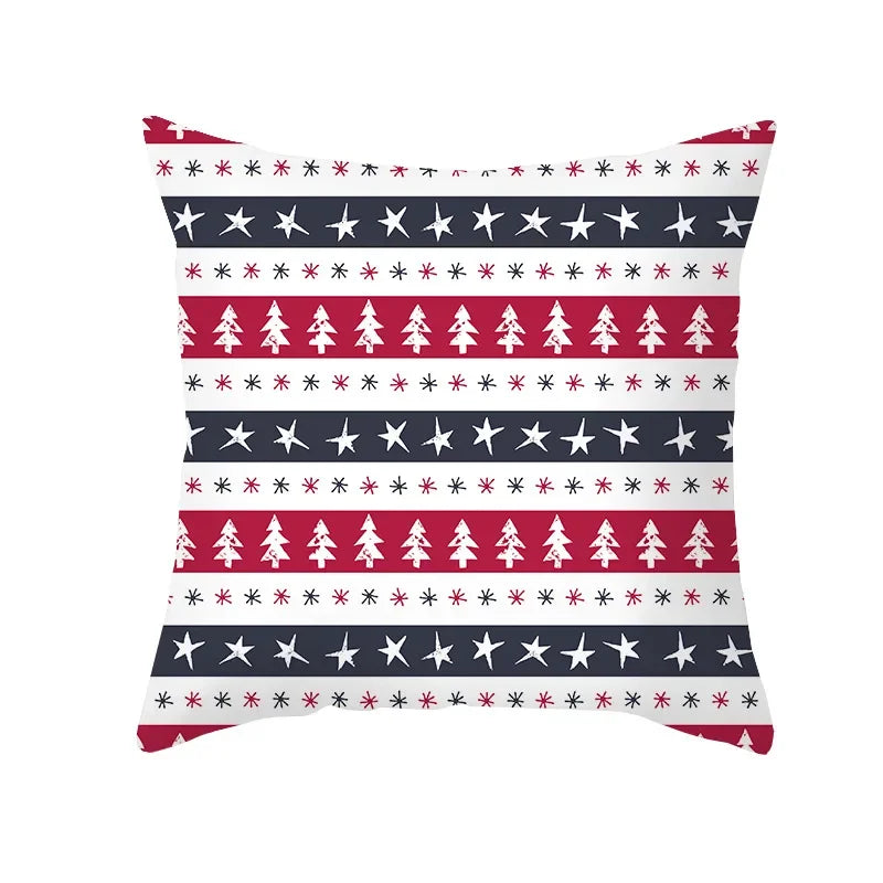 CozyNest Cushion Covers Set – Stylish Christmas Decoration for Sofa and Living Room, Festive Cotton Covers 45x45 cm