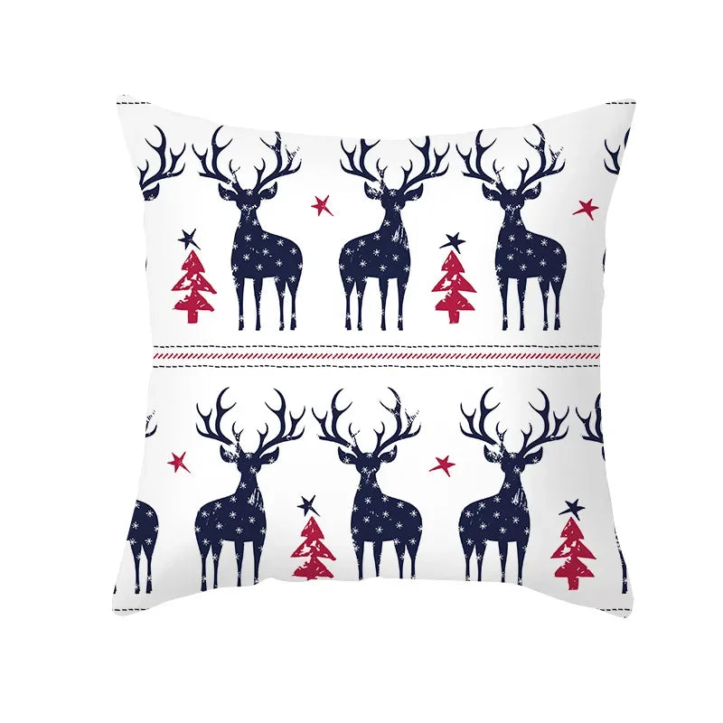 CozyNest Cushion Covers Set – Stylish Christmas Decoration for Sofa and Living Room, Festive Cotton Covers 45x45 cm