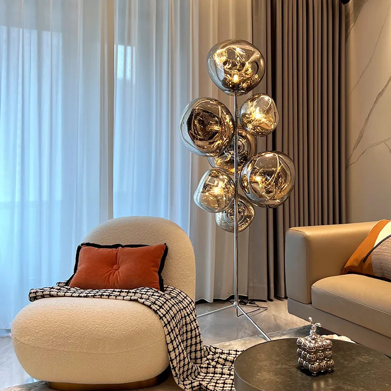 LuxeLava - Designer Floor Lamp for Living Room and Bedroom