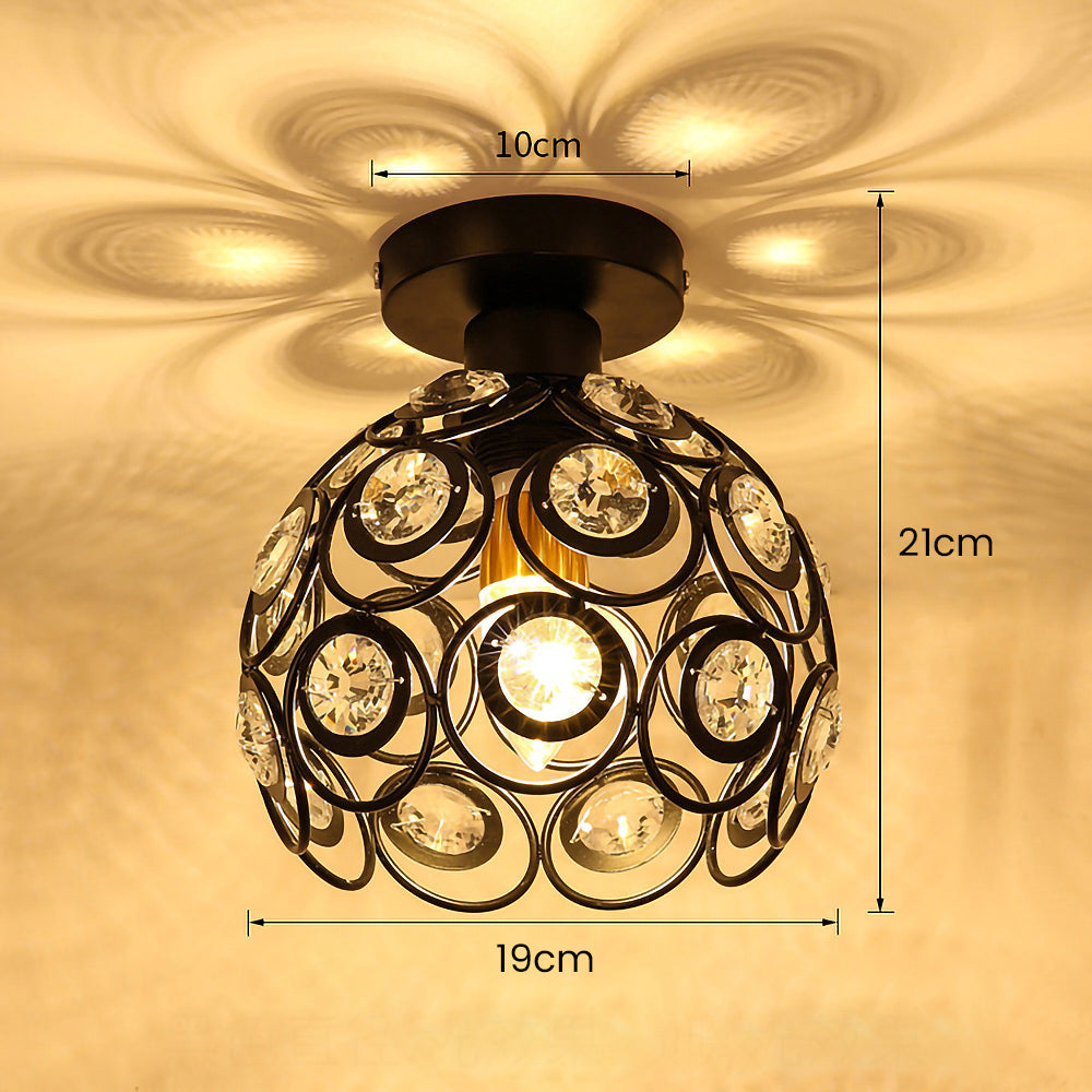 CrystalGlow - Luxurious Ceiling Lamp for Hallways