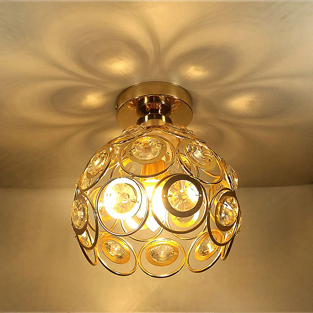 CrystalGlow - Luxurious Ceiling Lamp for Hallways