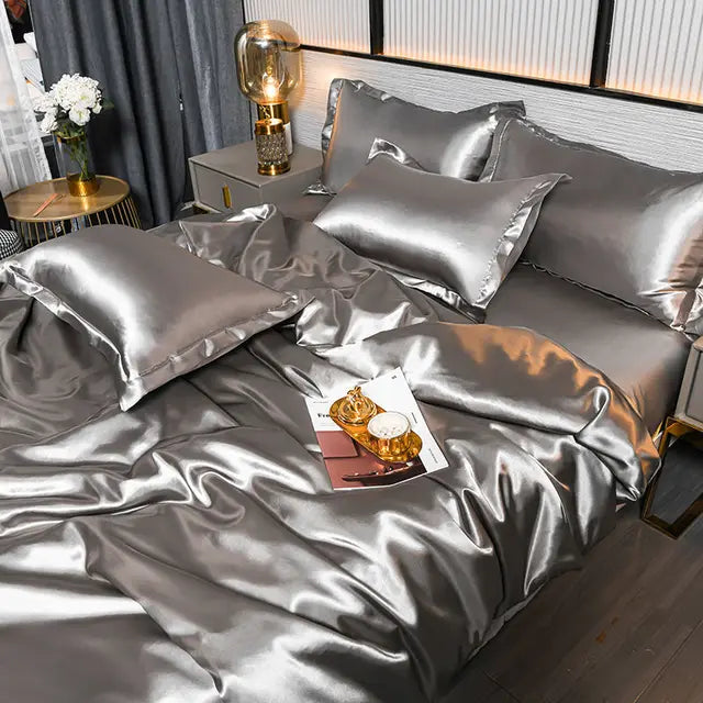 SilkHaven - Luxury Satin Duvet Cover