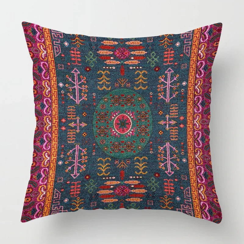 Boho Bliss Cushion Cover – Stylish Moroccan-Inspired Decor for Living Room and Office, High-Quality Design for Sofa and Seating Area