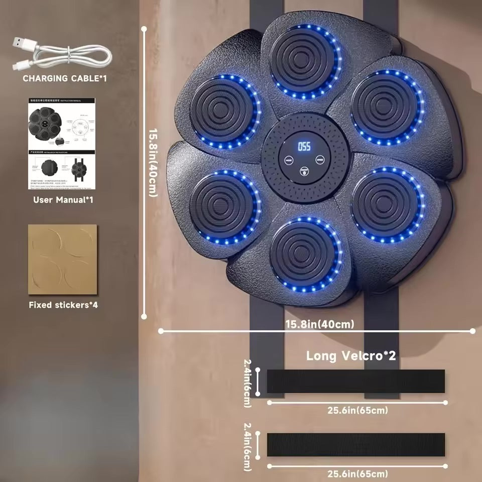 Hjemme bokse vægtræner med Bluetooth musik