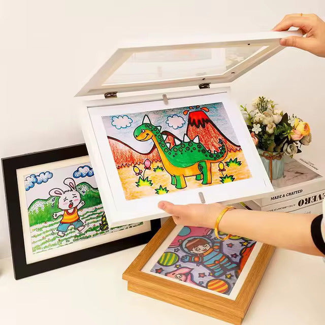 Cornice da parete per esposizione di opere d'arte per bambini